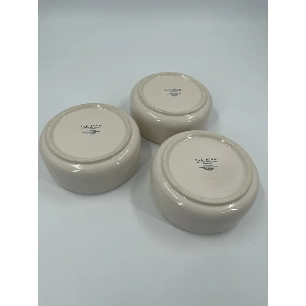 Rae Dunn Coffee Tea Sugar Stackable White Canister Set Kitchen Jars Round No Lid